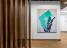 "Teal Rio De Colores' #3B" by Robert Schoenfeld, Acrylic on Canvas