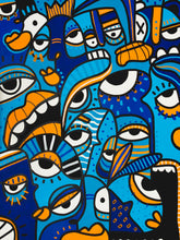 "Big Blue's Crew" by Sandra R. Escobar, Acrylic on Canvas