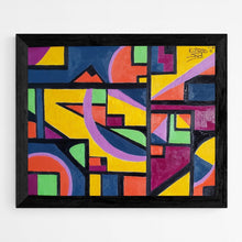 "Homage to Mondrian" by Kitrick Short, Oil on Canvas