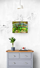 "Pont II au Jardin a Giverny" by Silvi Leroux, Oils on Canvas