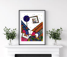 "Ascension" by ﻿Skye Wright, Digital Drawing-Printed on Museum Quality Acrylic Glass