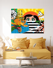 "Aquarium Sea" by Skye Wright, Digital Drawing-Printed on Museum Quality Acrylic Glass