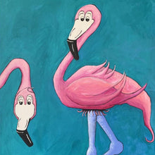 "Flamingos" by Tatham Smith, Acrylic on Canvas