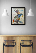 "Colors in Flight" by B. Sotomayor, Mixed Media on Paper