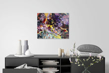 "Flower Bomb” by Stephanie Miner, Mixed Media on Canvas