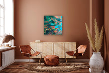 “‘Lost sea ll” by Stephanie Miner, Mixed Media on Canvas