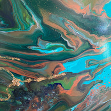 “‘Lost sea ll” by Stephanie Miner, Mixed Media on Canvas