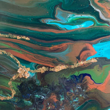 “‘Lost sea ll” by Stephanie Miner, Mixed Media on Canvas