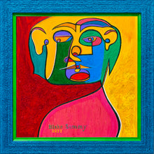 "Abstract Face 2" by Blake Summy, Acrylic on Canvas