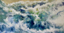 “Waves in Motion” by Suzie Soyon Koh, Mixed Media on Panels