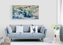 “Waves in Motion” by Suzie Soyon Koh, Mixed Media on Panels