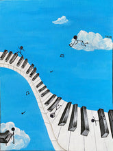 “The Pianist’s Daydream” by Talya Akpinar, Acrylic on Canvas