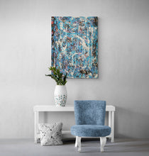 "BLUE RASPBERRIES" by Kepher, Acrylic on Canvas