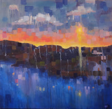 "Puesta Del Sol" by Terry Romero Paul, Oil on Canvas