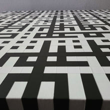 "STITCH-EQ, Black/White, 001" by Michael Patrick Thieme, Acrylic on Canvas