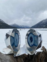"Aura Armor" by Tom Watson, Stainless Steel, Agate Stone
