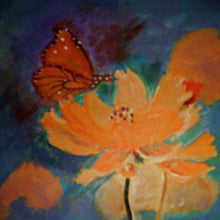 "Monarch Butterfly" by Cynthia Uden, Acrylic on Canvas