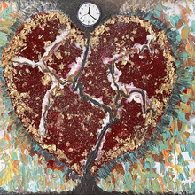 "Broken Healing Heart" By Ruby Bell, Mixed Media