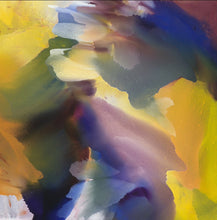 "First Day of Spring" Diptych  by Usha Shukla, Oil on Wood Panel