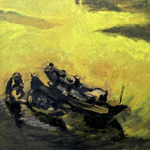 "Pier" by Luong Van Ty, Oil on Canvas