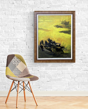 "Pier" by Luong Van Ty, Oil on Canvas
