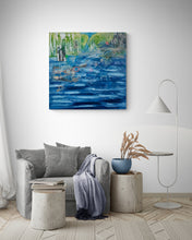 "The Weeping Ocean" by Vivian Wenhuey Chen, Oil, Acrylic, collage & Mixed Media on Canvas