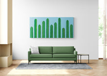 "Verde Azul" by Will Beger, Acrylic with Resin Sealed on Canvas