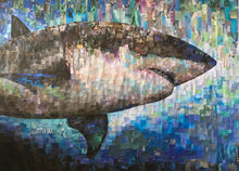 “Cobalt” By Whitney Anderson, Hand-Cutout Collage