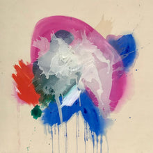 "Looking for Happiness in the Nebula" by Alexandra Peacher, Mixed media on Canvas