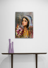 "Kurdish Girl" by Hadi Helali, Oils on Canvas